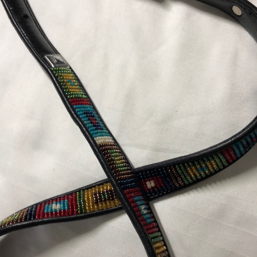 Brighton leather beaded belt M/L size 32 - Picture 5 of 6